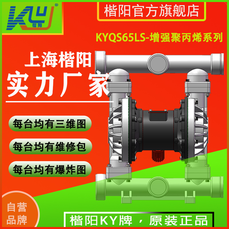 KYQS65LS增強(qiáng)聚丙烯氣動(dòng)隔膜泵2