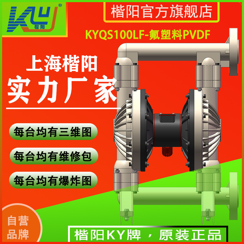 KYQS100LF氟塑料氣動(dòng)隔膜泵3