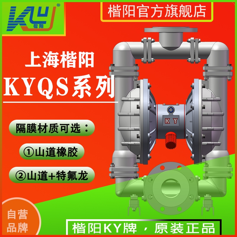 KYQS100LC4不銹鋼襯氟氣動隔膜泵3