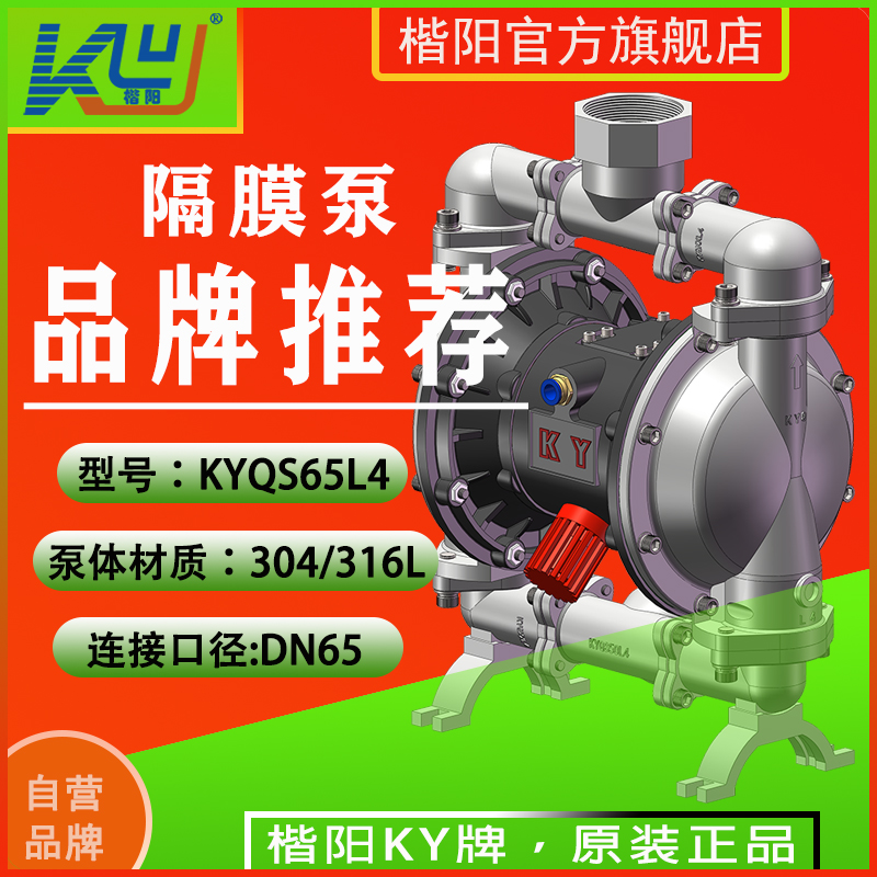 KYQS65L4不銹鋼304氣動(dòng)隔膜泵4