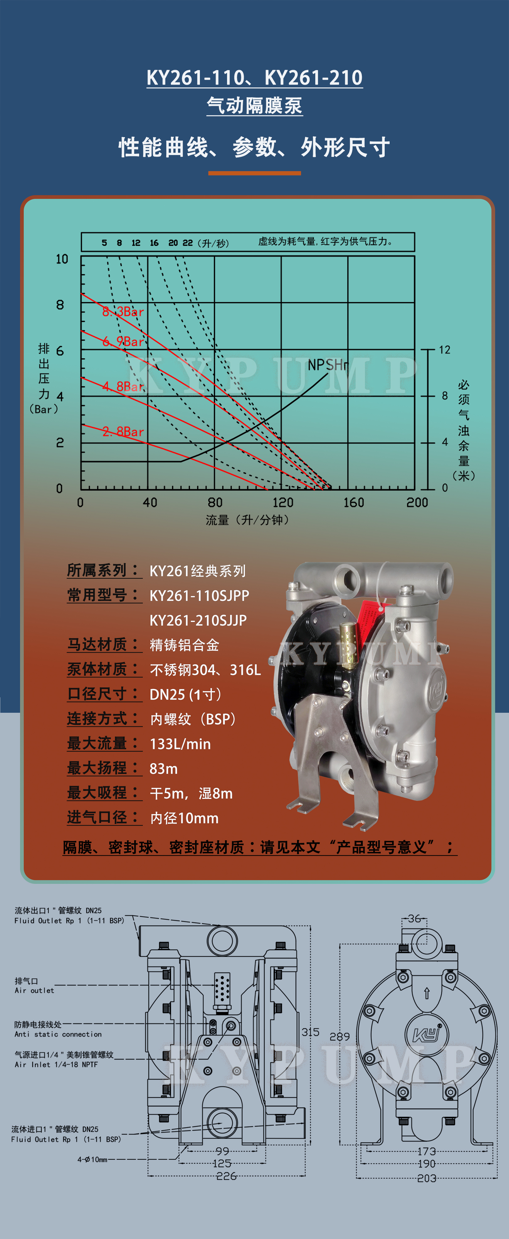 5-泵詳細參數(shù)KY261-110